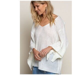 CREAM Float on Me Lightweight Sweater Top
